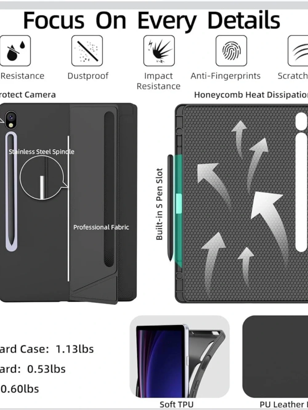 Samsung Galaxy Tab S10 Lite S10 FE 2025 S9 FE 10.9 Inch S9 11 Inch 2023, case